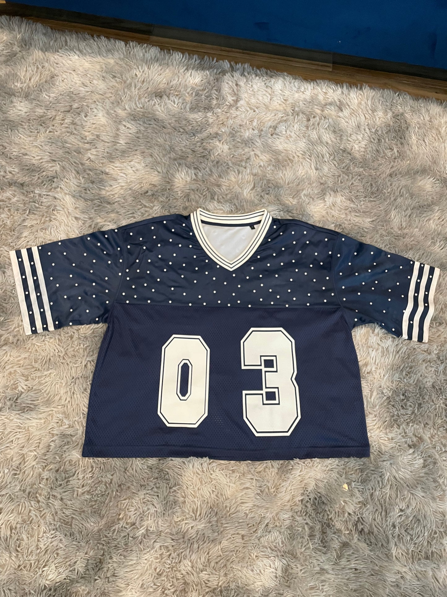 Pearly Blue Hockey Jersey
