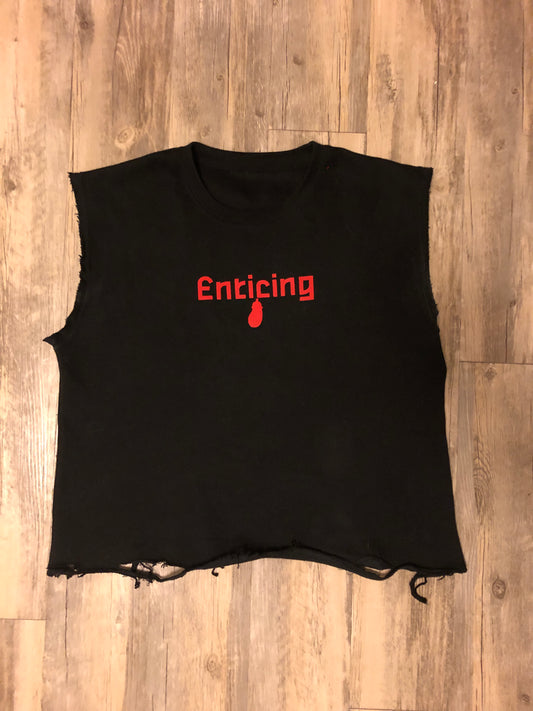 “Enticing D” Cropped Sleeveless Shirt