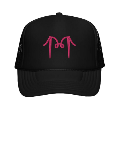 “M Logo” Black Foam Trucker Cap (Multiple Colors)