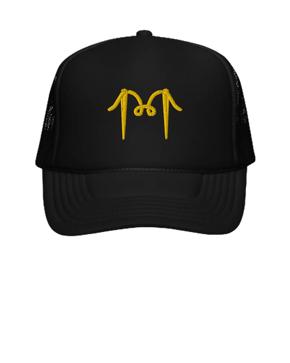 “M Logo” Black Foam Trucker Cap (Multiple Colors)