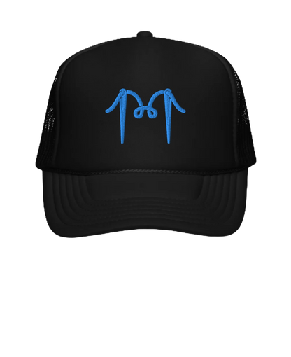 “M Logo” Black Foam Trucker Cap (Multiple Colors)